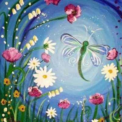 esc_html(Paint N Sip with Staci Berg: Dragonfly Field)