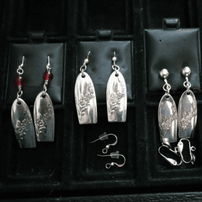 esc_html(Silverware Jewelry Earrings with Tony Hirn)