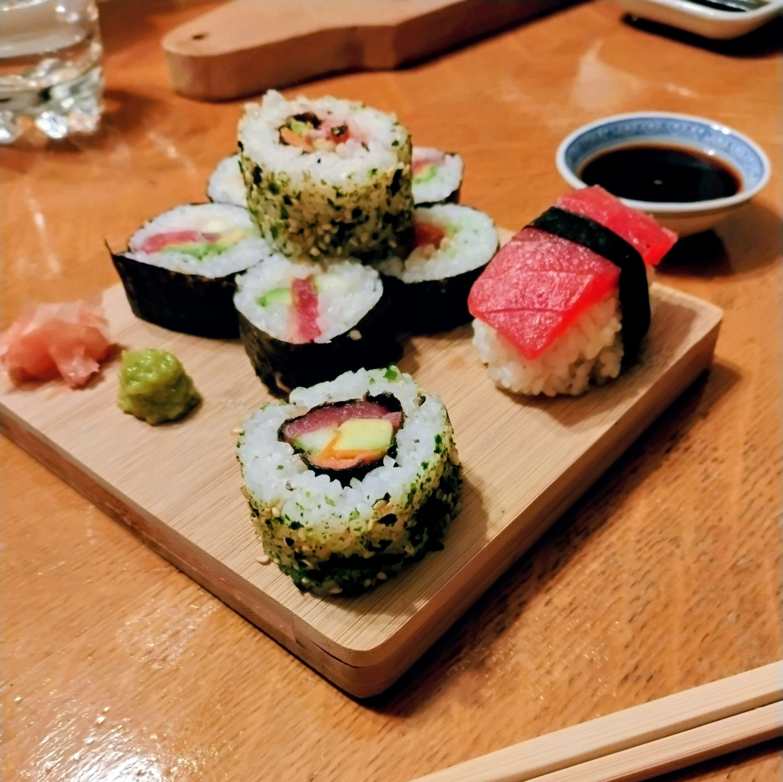 esc_html(Sushi with Andrew Hirn)